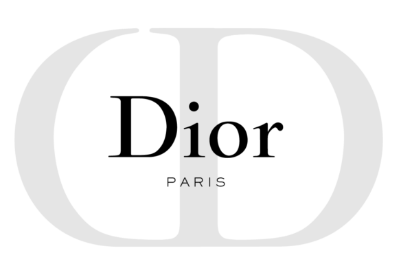 The logo features the word Dior with a dot above the letter i and "Paris" beneath in a minimalist design.